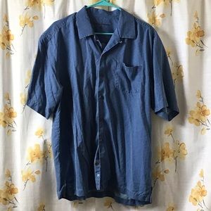 Tommy Bahama Blue Silk Shirt